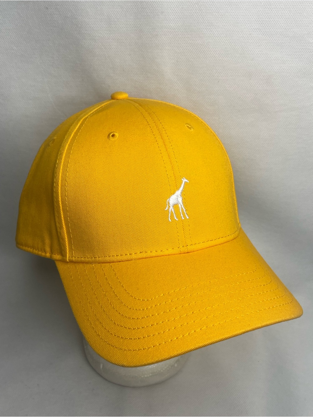Lifted Research Group LRG Dad Cap Yellow Gold White Giraffe Logo Strap Back Hat
